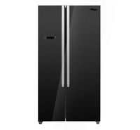 Image of Super General Freestanding Side By Side Refrigerator 600L Black/Silver